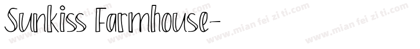 Sunkiss Farmhouse字体转换